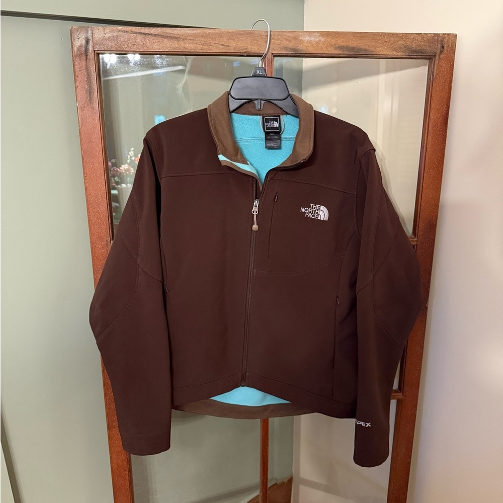 The North Face Women’s Brown Apex Softshell Jacket Teal Interior Size Medium